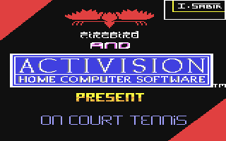 On Court Tennis Title Screen